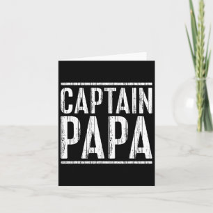 Kapitein Papa Shirt Ponton Boat Vaders Dag Vissen Kaart