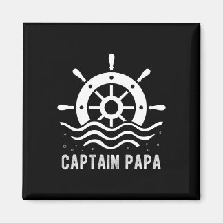 Kapitein Papa Vaardag Vaderdag Ponton Kapitein  Magneet