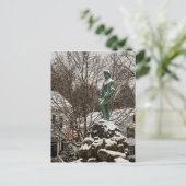 Kapitein Parker bij de Lexington Battlegreen Briefkaart (Staand voorkant)