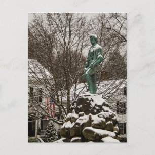 Kapitein Parker bij de Lexington Battlegreen Briefkaart