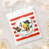 Kapitein Parrot Treasure Pirate Boy's Birthday Bedankzakje (Geknipt)