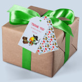 Kapitein Parrot Treasure Pirate Dank u Cadeaulabel