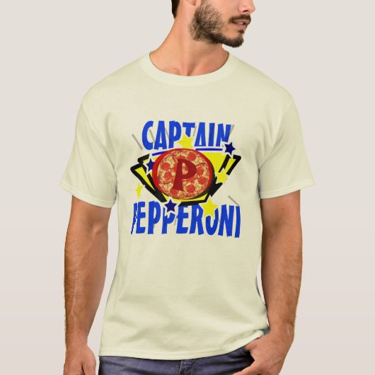 Kapitein Pepperoni T-shirt (Voorkant)