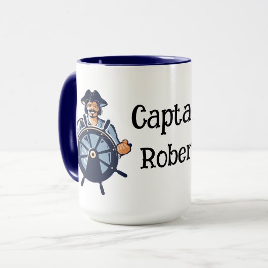 Kapitein personaliseren mok (Voorkant links)