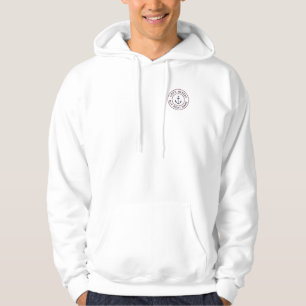 Kapitein Personalized Blue White Anchor Logo Hoodi Hoodie