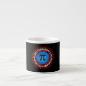 Kapitein Pi Superheld Shield Nerdy Wiskunde Pi Dag Espresso Kop (Voorkant)