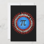 Kapitein Pi Superheld Shield Nerdy Wiskunde Pi Dag Kaart (Voorkant)