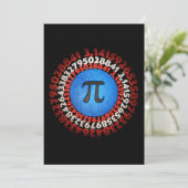 Kapitein Pi Superheld Shield Nerdy Wiskunde Pi Dag Kaart (Staand voorkant)