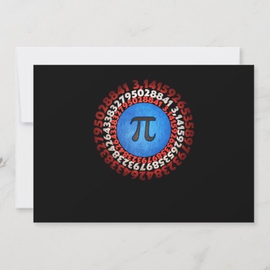 Kapitein Pi Superheld Shield Nerdy Wiskunde Pi Dag Kaart (Achterkant)