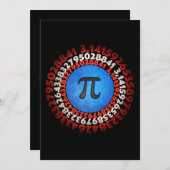 Kapitein Pi Superheld Shield Nerdy Wiskunde Pi Dag Kaart (Voorkant / Achterkant)