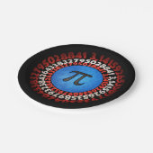 Kapitein Pi Superheld Shield Nerdy Wiskunde Pi Dag Papieren Bordje (Gekanteld)