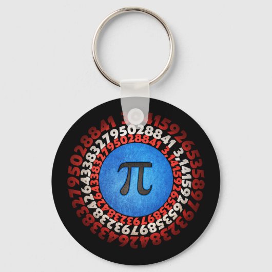Kapitein Pi Superheld Shield Nerdy Wiskunde Pi Dag Sleutelhanger (Voorkant)