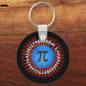 Kapitein Pi Superheld Shield Nerdy Wiskunde Pi Dag Sleutelhanger (Voorkant)