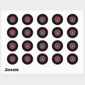 Kapitein Pi Superheld Wiskunde Nerd Geek Ronde Sticker (Vel)