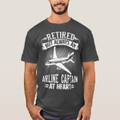 Kapitein Pilot Retirement Gift T-shirt (Voorkant)