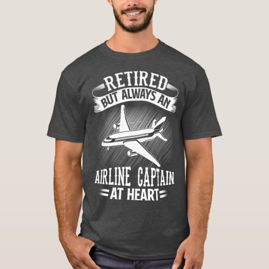 Kapitein Pilot Retirement Gift T-shirt (Voorkant)