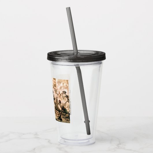 Kapitein, Pirate Blackbeard, Queen Anne's Revenge Acryl Drinkbeker (Links)