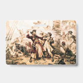 Kapitein, Pirate Blackbeard, Queen Anne's Revenge Badge (Achterkant)