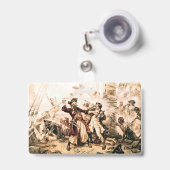 Kapitein, Pirate Blackbeard, Queen Anne's Revenge Badge (Voorzijde met uittrekbare clip)