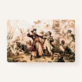 Kapitein, Pirate Blackbeard, Queen Anne's Revenge Badge (Achterkant)