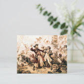 Kapitein, Pirate Blackbeard, Queen Anne's Revenge Briefkaart (Staand voorkant)