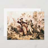 Kapitein, Pirate Blackbeard, Queen Anne's Revenge Briefkaart (Voorkant / Achterkant)