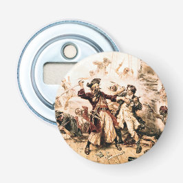 Kapitein, Pirate Blackbeard, Queen Anne's Revenge Button Flesopener