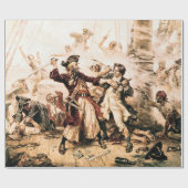 Kapitein, Pirate Blackbeard, Queen Anne's Revenge Cadeaupapier (Vlak)