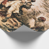 Kapitein, Pirate Blackbeard, Queen Anne's Revenge Cadeaupapier (Hoek)