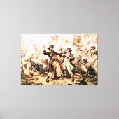 Kapitein, Pirate Blackbeard, Queen Anne's Revenge Canvas Afdruk (Voorkant)