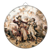 Kapitein, Pirate Blackbeard, Queen Anne's Revenge Dartbord (Voorkant)