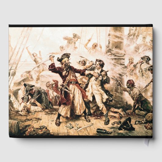 Kapitein, Pirate Blackbeard, Queen Anne's Revenge Gastenboek (Achterkant)