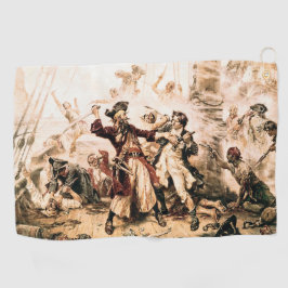 Kapitein, Pirate Blackbeard, Queen Anne's Revenge Golfhanddoek