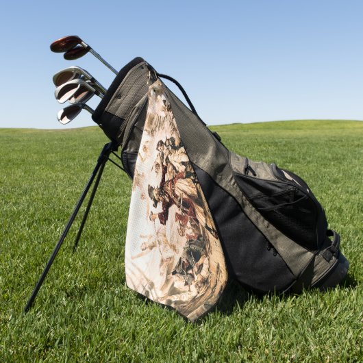 Kapitein, Pirate Blackbeard, Queen Anne's Revenge Golfhanddoek (Groen)