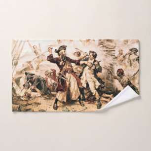 Kapitein, Pirate Blackbeard, Queen Anne's Revenge Handdoek