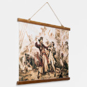 Kapitein, Pirate Blackbeard, Queen Anne's Revenge Hangend Wandkleed (Gebogen)