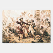 Kapitein, Pirate Blackbeard, Queen Anne's Revenge Inpakpapier Vel (Voorkant 3)
