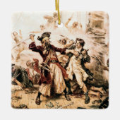 Kapitein, Pirate Blackbeard, Queen Anne's Revenge Keramisch Ornament (Voorkant)