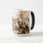 Kapitein, Pirate Blackbeard, Queen Anne's Revenge Magische Mok (Voorkant rechts)