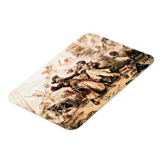 Kapitein, Pirate Blackbeard, Queen Anne's Revenge Magneet (Linkerzijde)