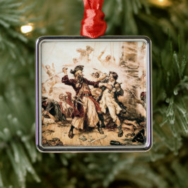 Kapitein, Pirate Blackbeard, Queen Anne's Revenge Metalen Ornament