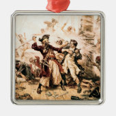 Kapitein, Pirate Blackbeard, Queen Anne's Revenge Metalen Ornament (Voorkant)