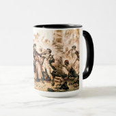 Kapitein, Pirate Blackbeard, Queen Anne's Revenge Mok (Voorkant rechts)