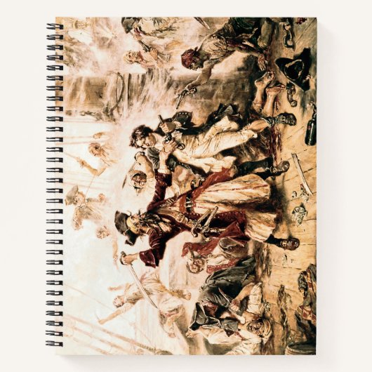 Kapitein, Pirate Blackbeard, Queen Anne's Revenge Notitieboek (Voorkant)