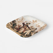 Kapitein, Pirate Blackbeard, Queen Anne's Revenge Papieren Bordje (Gebogen)