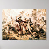 Kapitein, Pirate Blackbeard, Queen Anne's Revenge Poster (Voorkant)