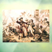 Kapitein, Pirate Blackbeard, Queen Anne's Revenge Raamsticker (Vel 3)