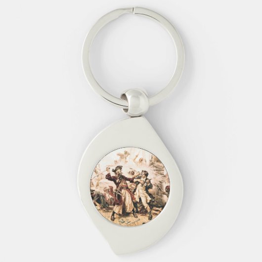 Kapitein, Pirate Blackbeard, Queen Anne's Revenge Sleutelhanger (Voorkant)