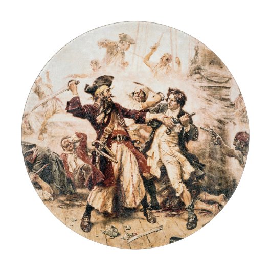 Kapitein, Pirate Blackbeard, Queen Anne's Revenge Snijplank (Voorkant)