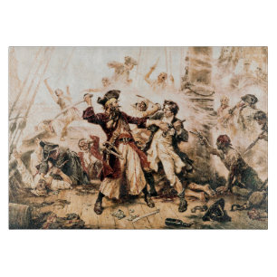 Kapitein, Pirate Blackbeard, Queen Anne's Revenge Snijplank
